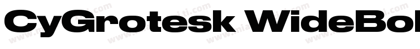 CyGrotesk WideBold字体转换